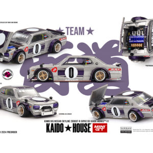 Mini GT x Kaido House 1:64 Nissan Skyline 2000GT-R (KPGC10) Kaido Works V1 Silver KHMG165