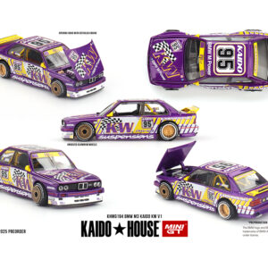 Mini GT x Kaido House 1:64 BMW M3 Kaido KW V1 Purple KHMG194